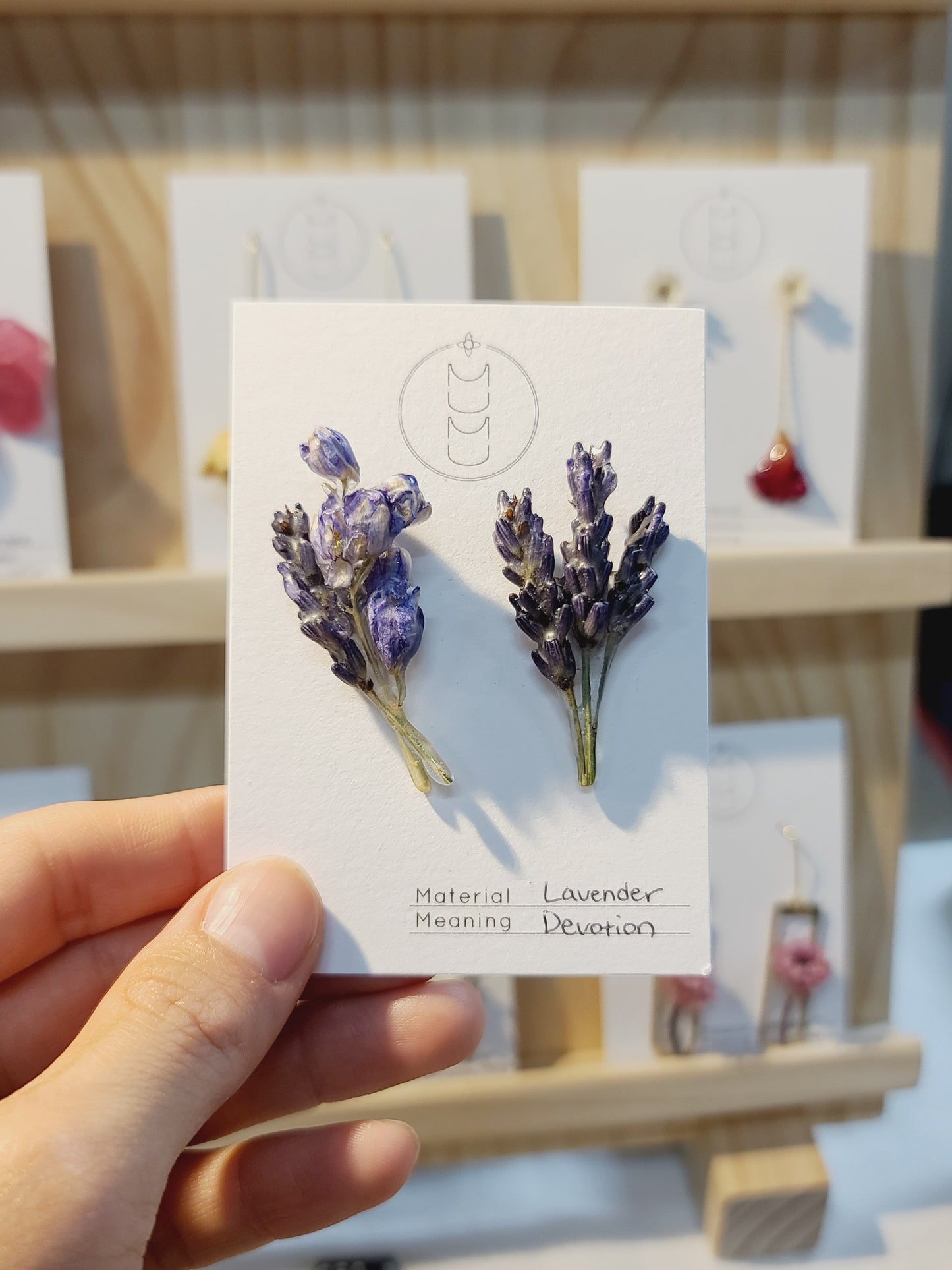 Lavender Stud Earrings