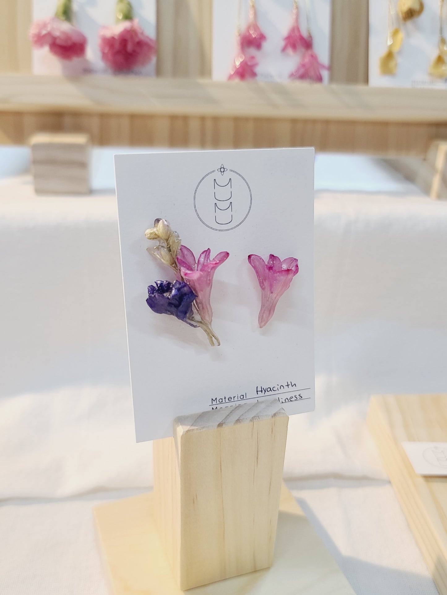 Hyacinth x Purple Stud Earrings