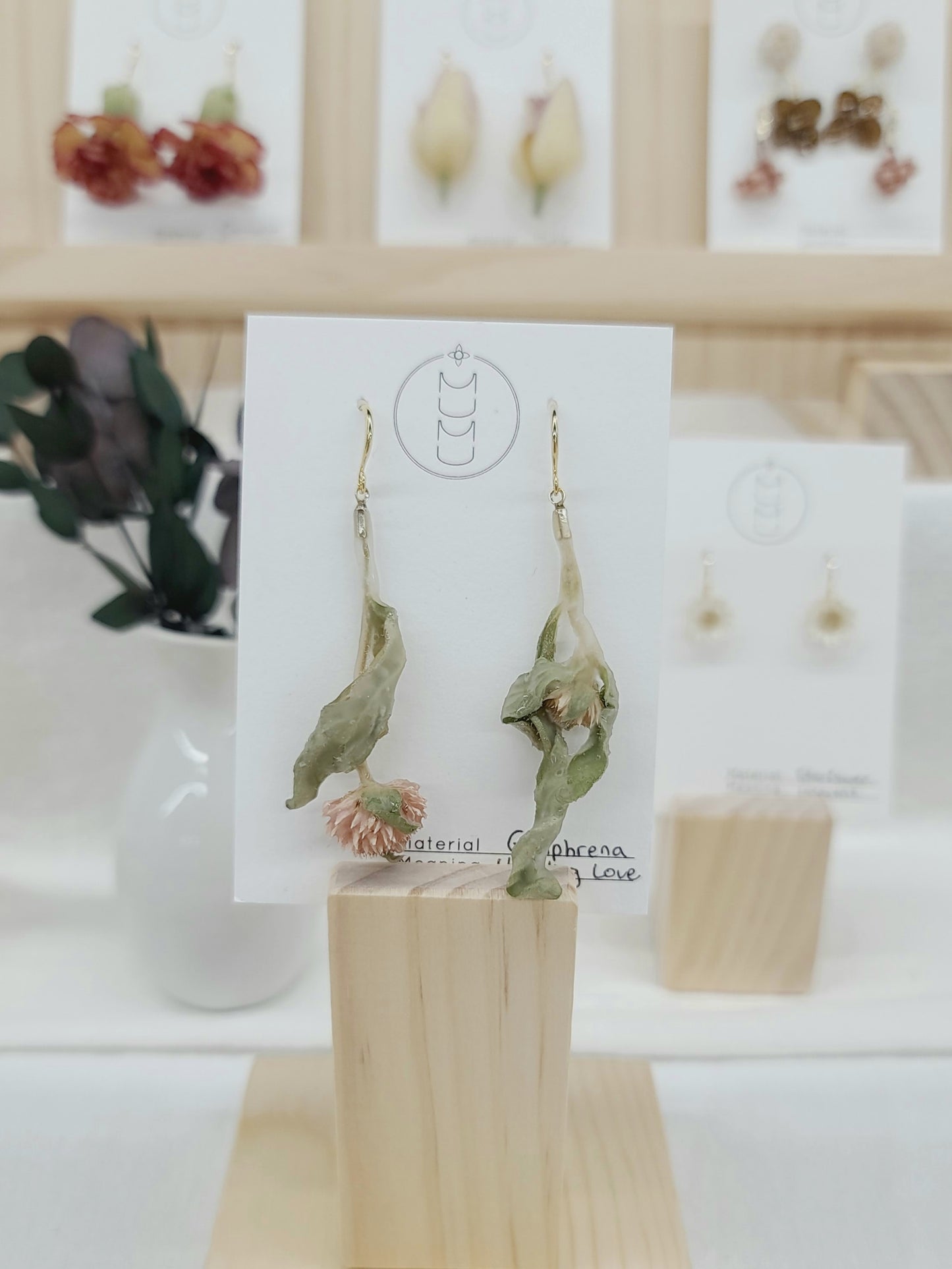 Gomphrena Earrings