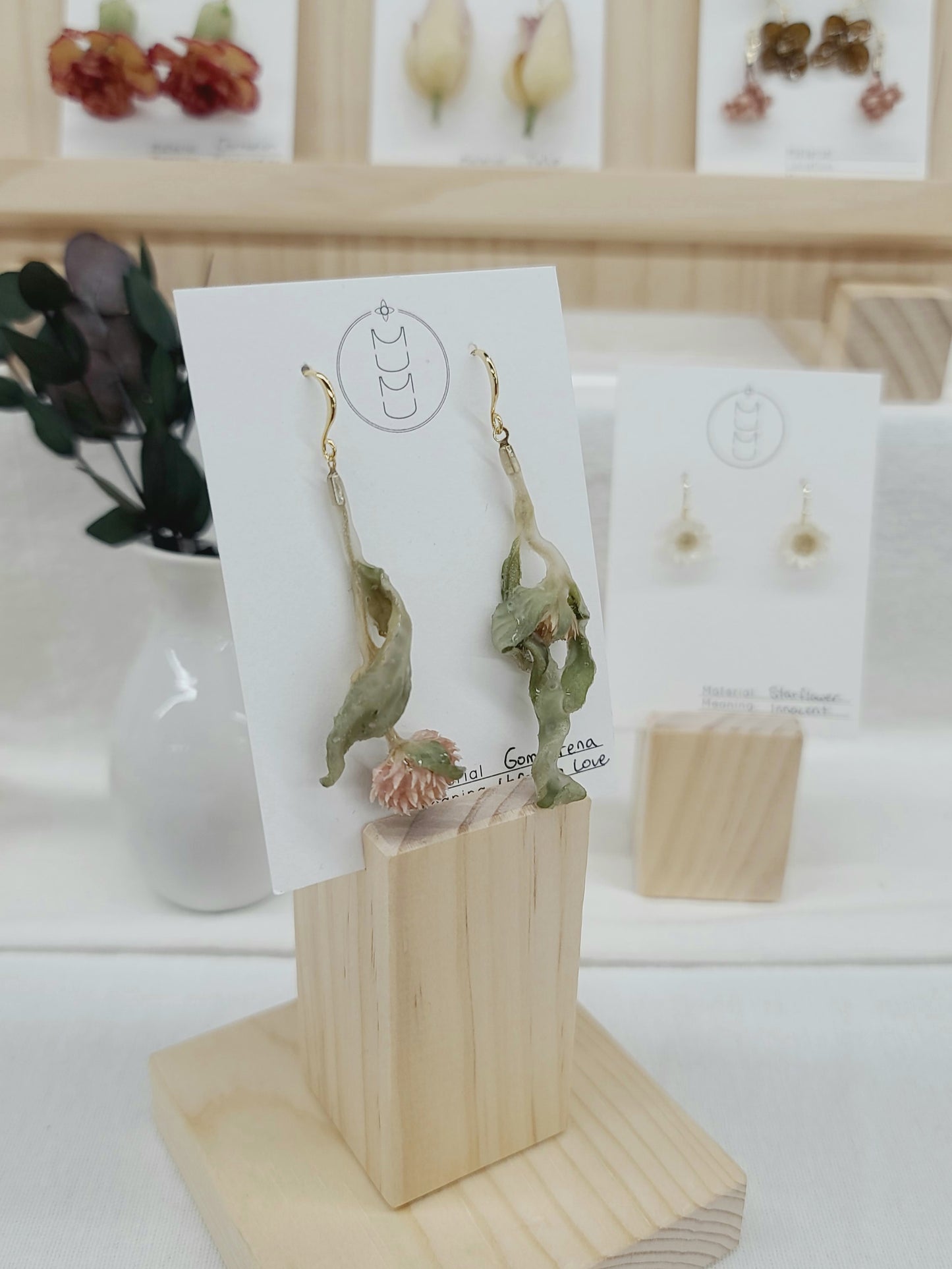 Gomphrena Earrings