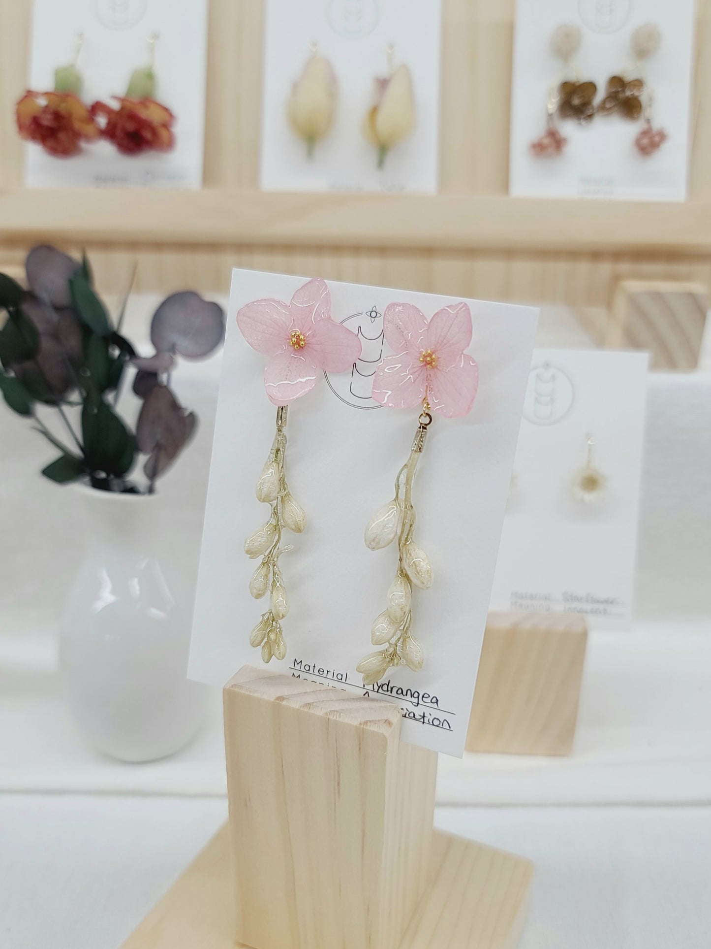 Light Pink Hydrangea w/ Delphinium Buds