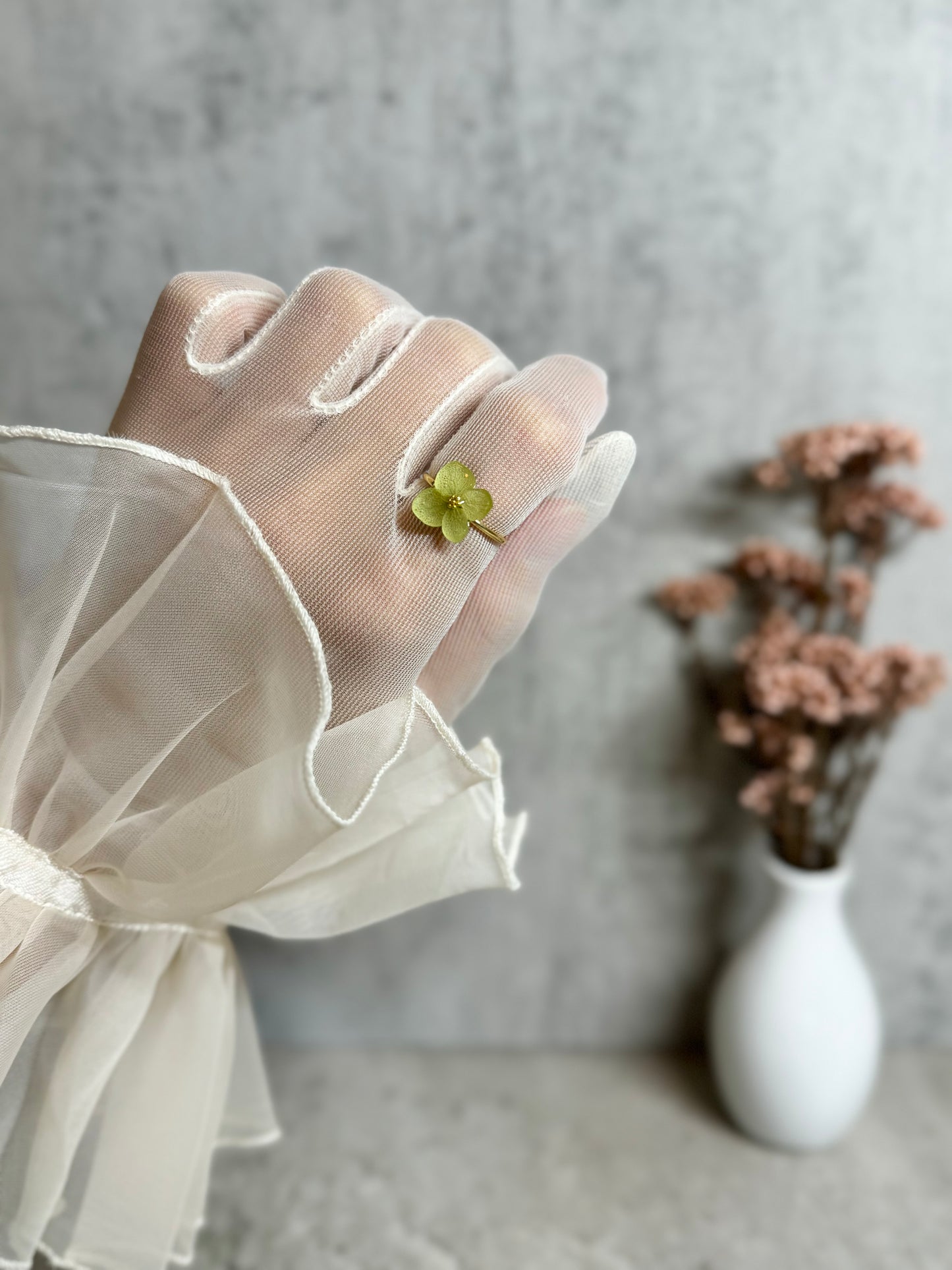 Hydrangea Ring ~Green~