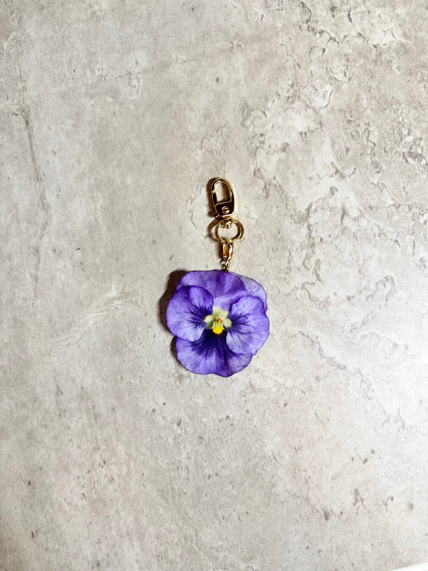 Pansy Bag Charm 1