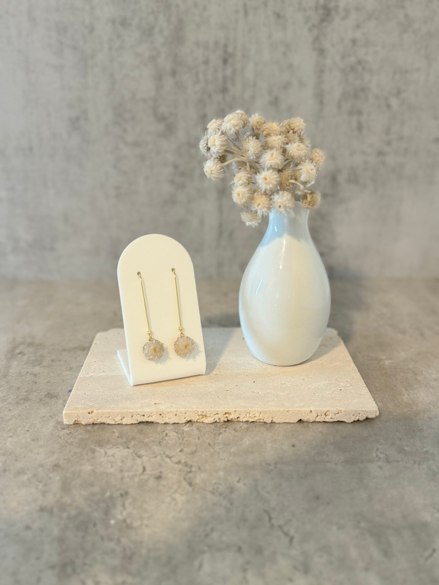 Immortelle hook ~Pearl Gray~