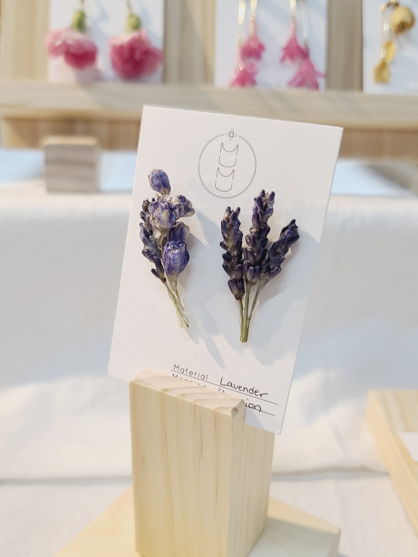 Lavender Stud Earrings