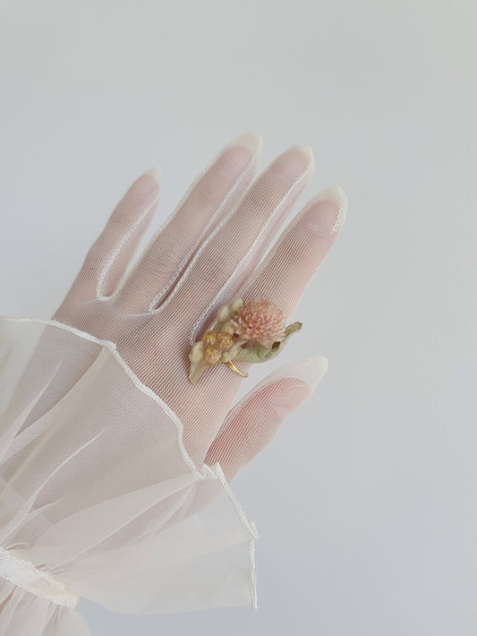 Bouquet Ring ~Gomphrena x Delphinium~