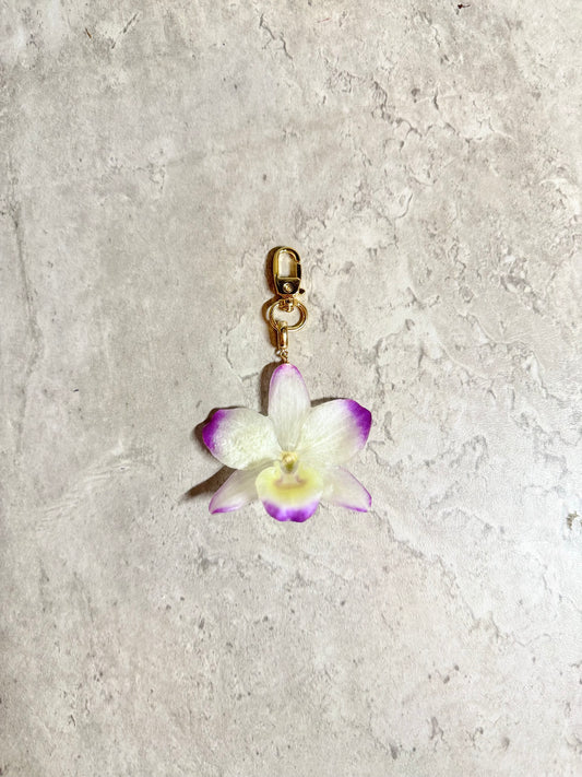 Dendrobium Orchid Bag Charm