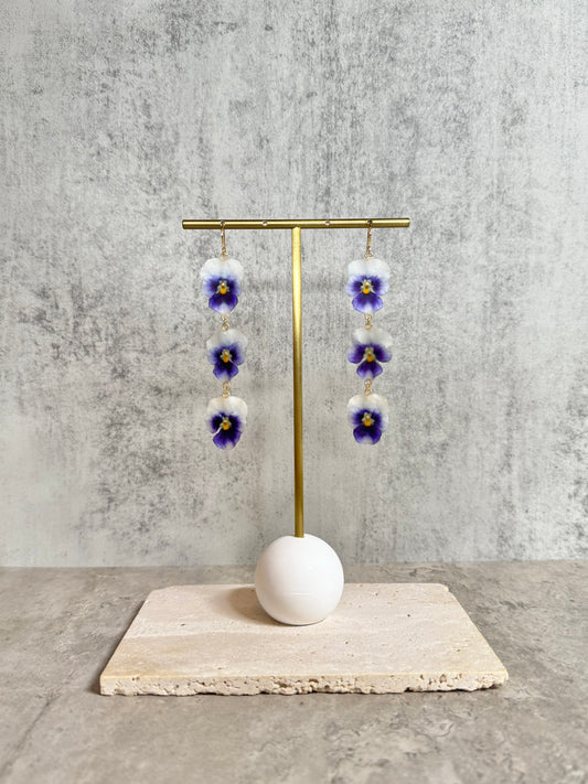 Viola Dangle ~White x Purple~