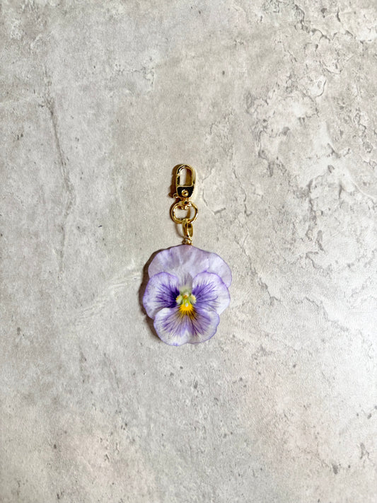 Pansy Bag Charm 2