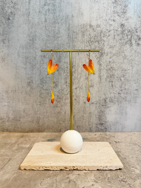 Dahlia petal ~Heart dangle~