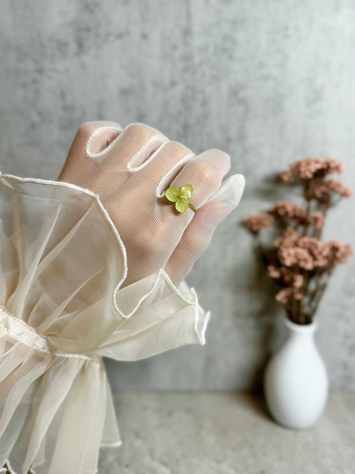 Hydrangea Ring ~Green~