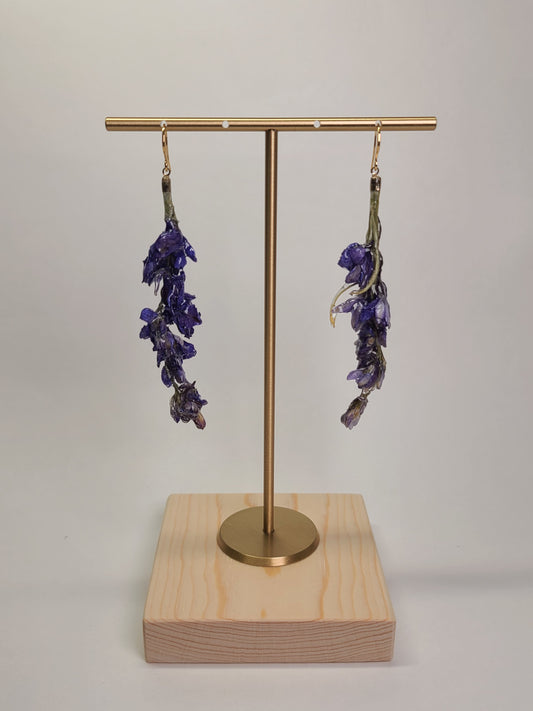 Delphinium Earrings ~Purple~
